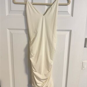 TIGER MIST Off White Backless Dress